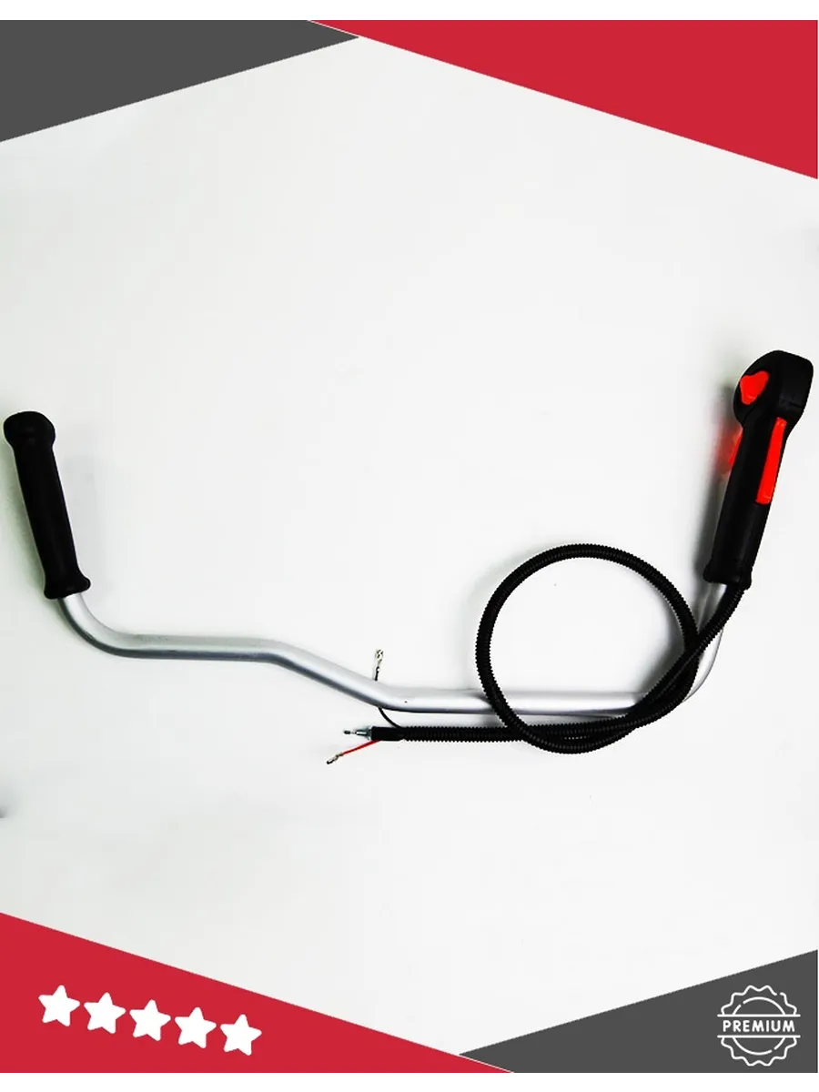 Ручка газа цельная для мотокосы в сборе